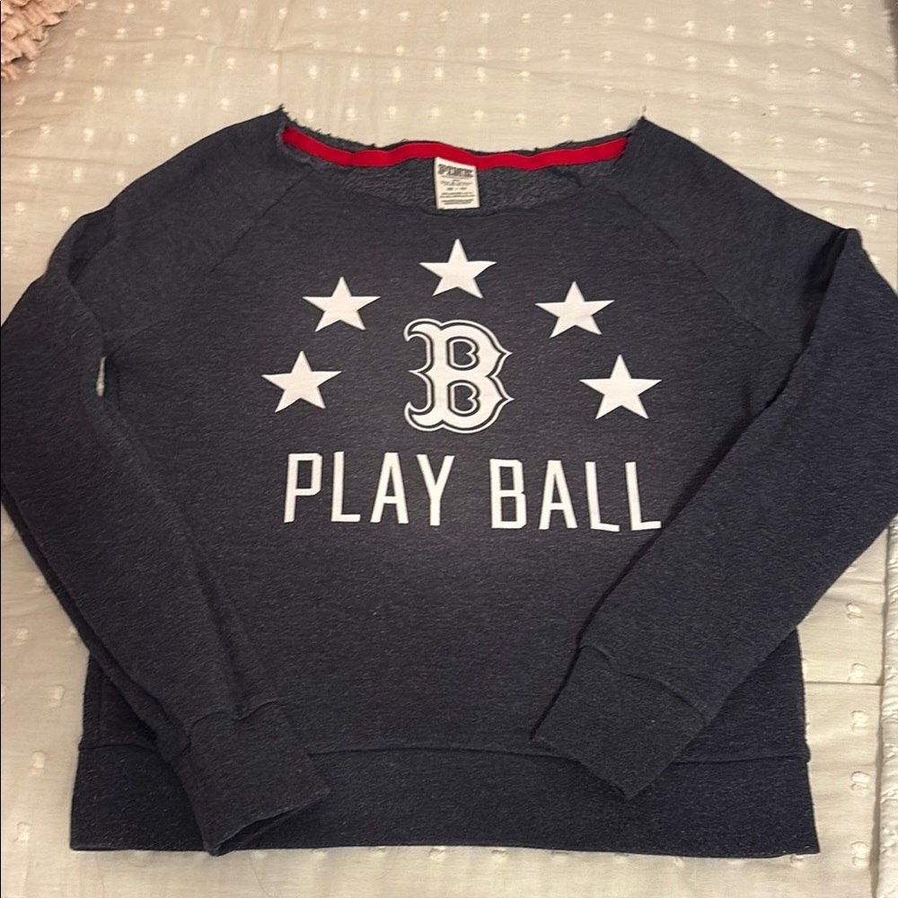 Victoria Secret Pink Boston Red Sox Sweatshirt Navy Size XS